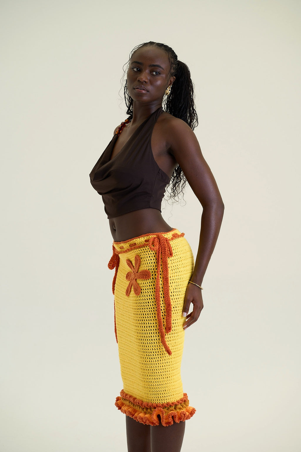 Marigold Bloom Skirt - Long