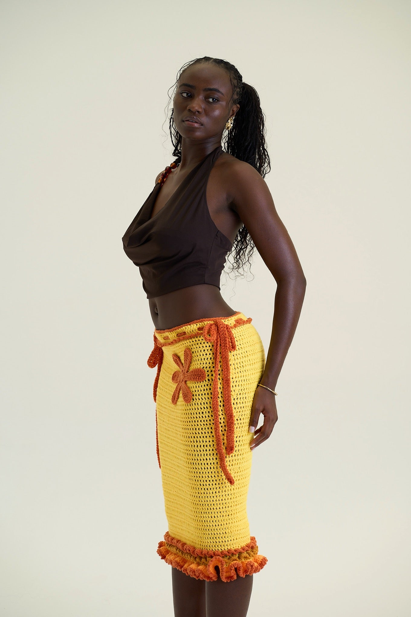 Marigold Bloom Skirt - Long