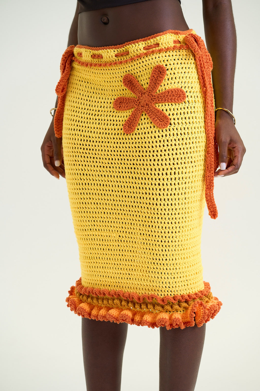 Marigold Bloom Skirt - Long