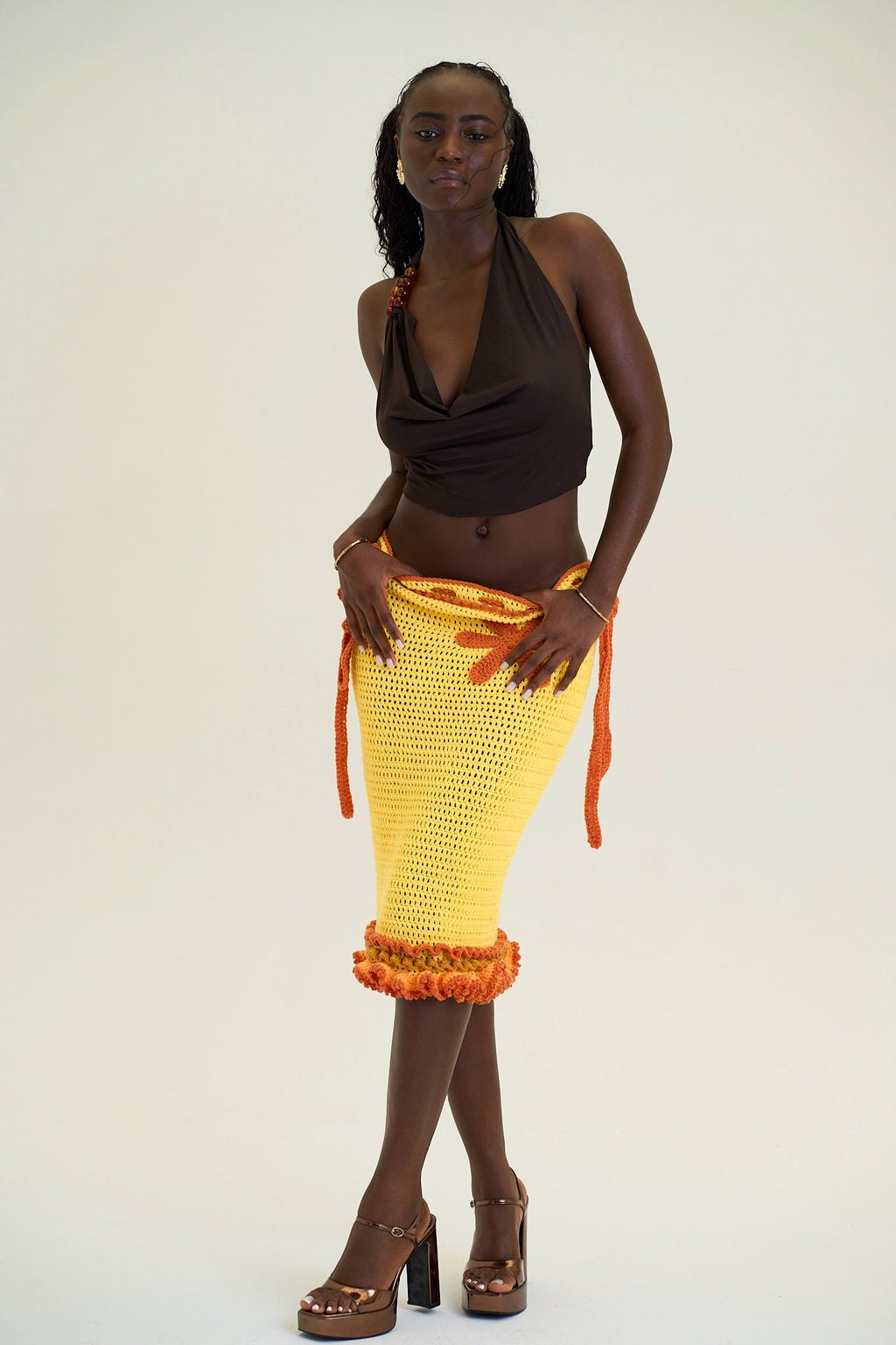 Marigold Bloom Skirt - Long