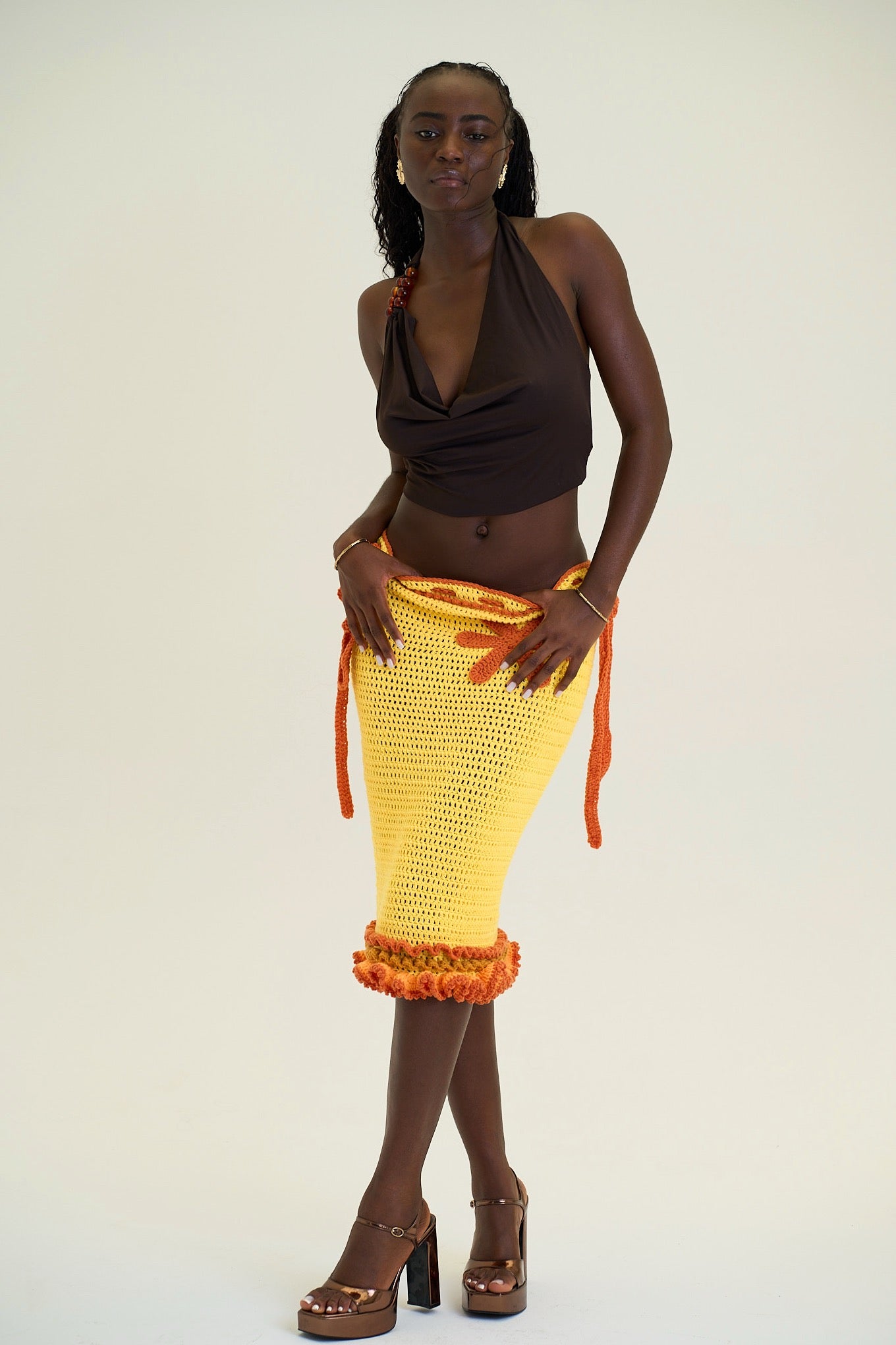 Marigold Bloom Skirt - Long